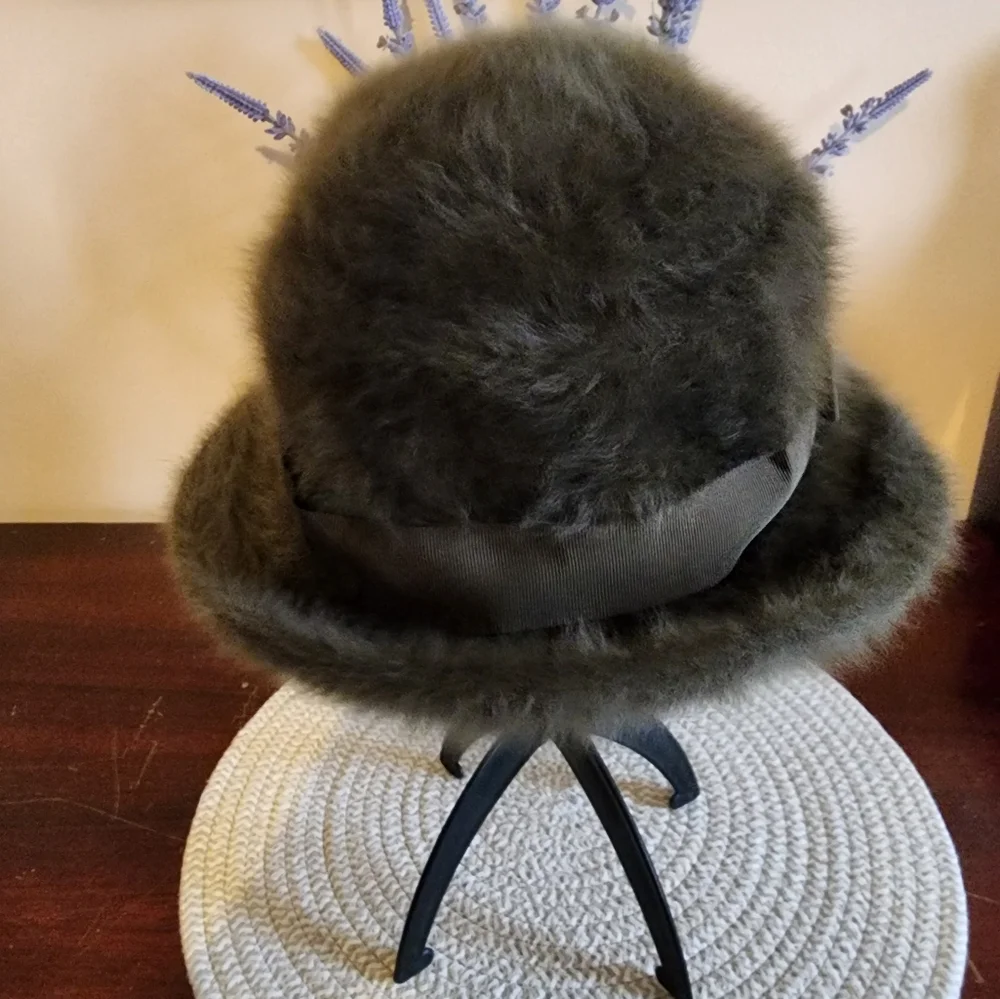 Beautiful Gray Fur Hat ~ Theresa Furgora by Kangol®